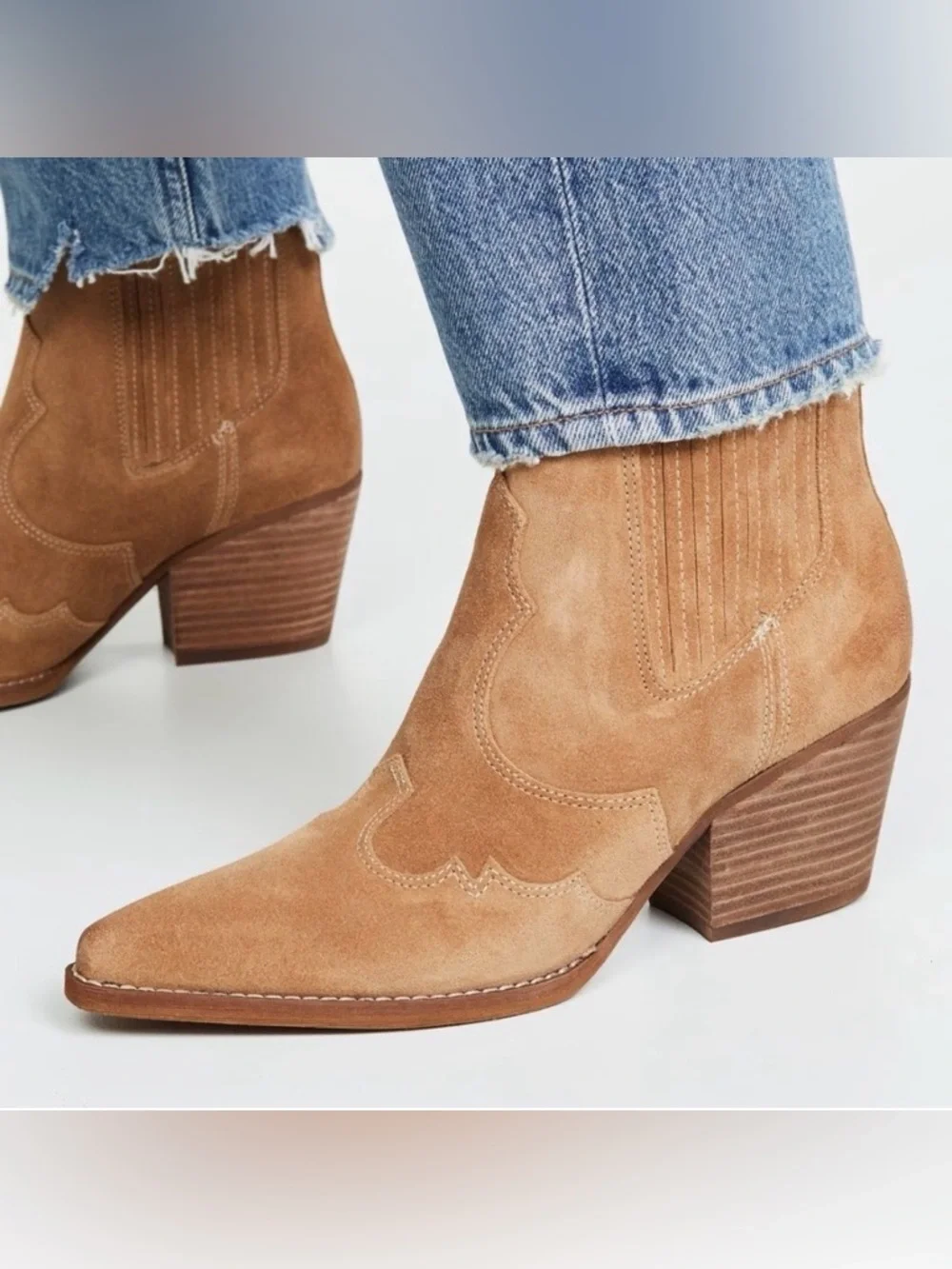 Sam Edelman Winona Western Booties 6.5 - Picture 2 of 15